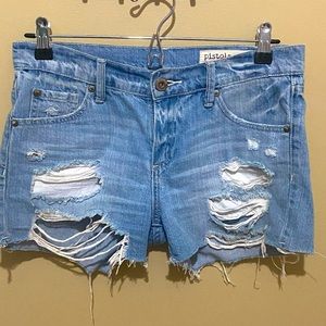 Pistola Ripped Jean Short